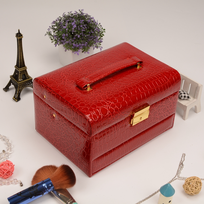 Guanyu high - grade portable jewelry box portable automatic jewelry box to sample custom