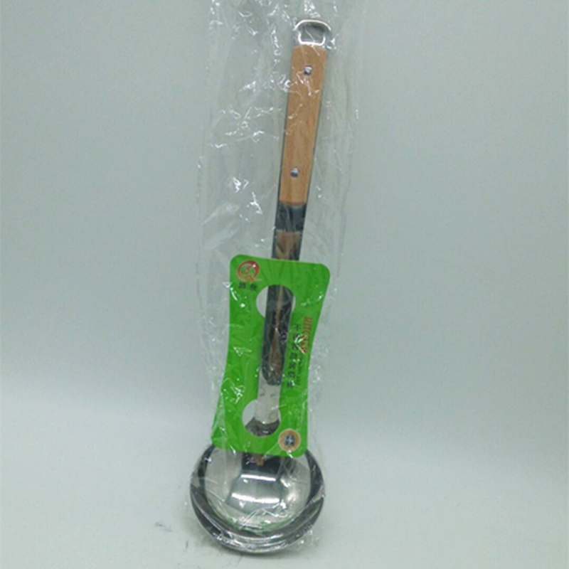 3厘2钉木柄瓢 家用厨房不锈钢汤勺汤瓢