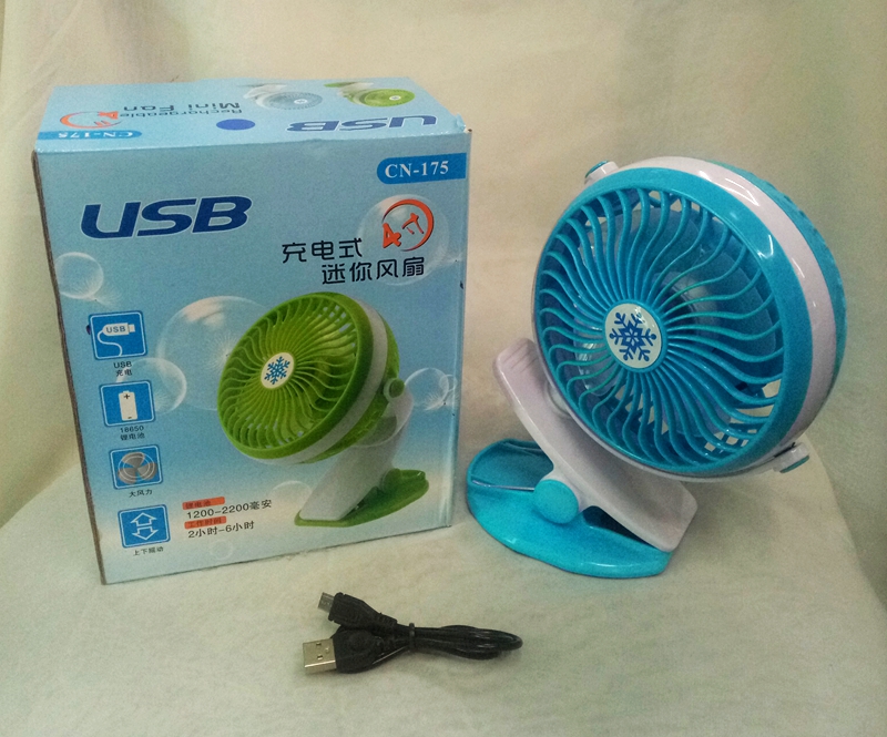 USB夹子迷你风扇学生宿舍迷你电风扇小型台式风扇细节图