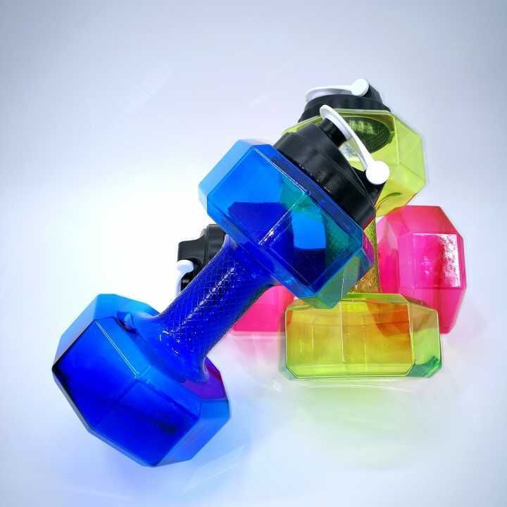 Yiwu good goods 2L large capacity outdoor camping kettle creative new dumbbell water bottle space sports cup Specification drawing