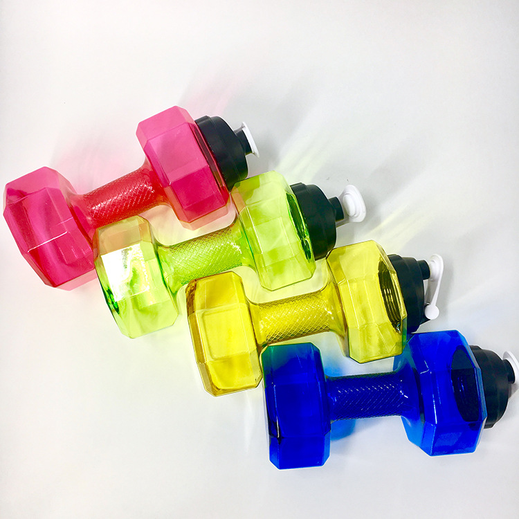 Yiwu good goods 2L large capacity outdoor camping kettle creative new dumbbell water bottle space sports cup full figure