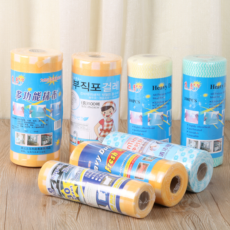 Point-breaking non-woven fabric cloth, cardboard shrink film packaging