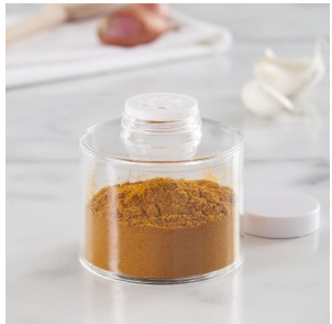 Tower-shaped transparent rotating seasoning jar details Picture