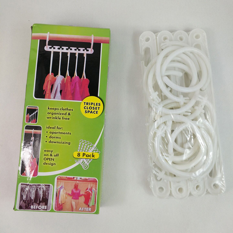wonder hanger多功能衣架魔术衣架孔衣架 8pcs细节图