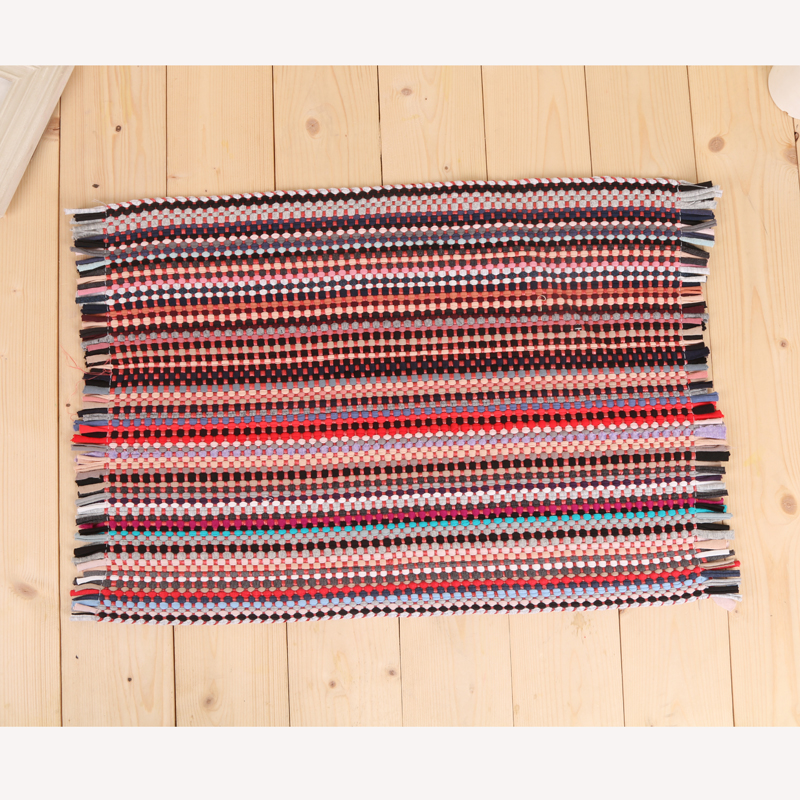 宏远地毯 时尚家用编织地垫脚垫柔软坐垫详情图2