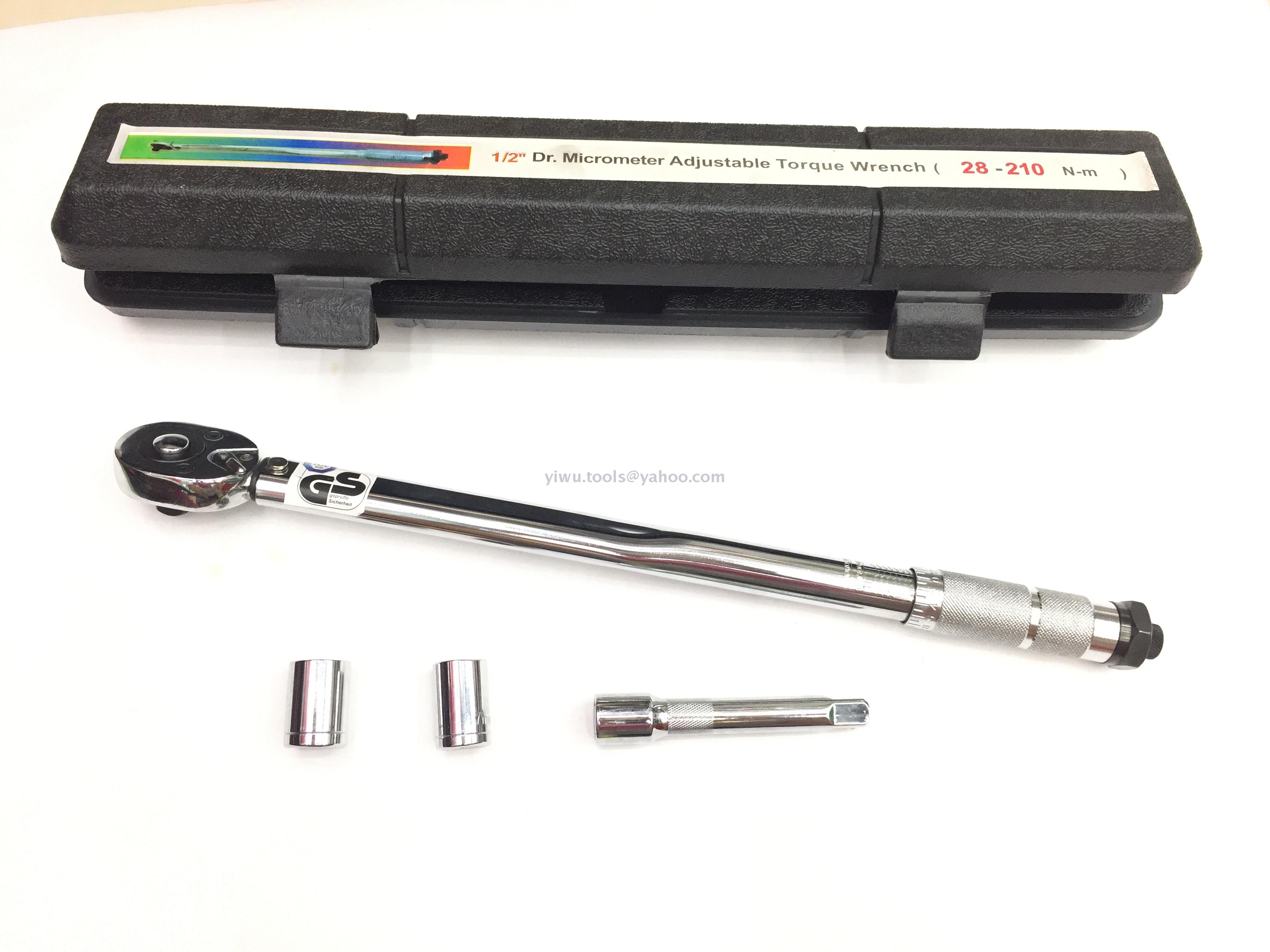 20kg预置式扭力扳1/2组套自脱棘轮扳手镜面