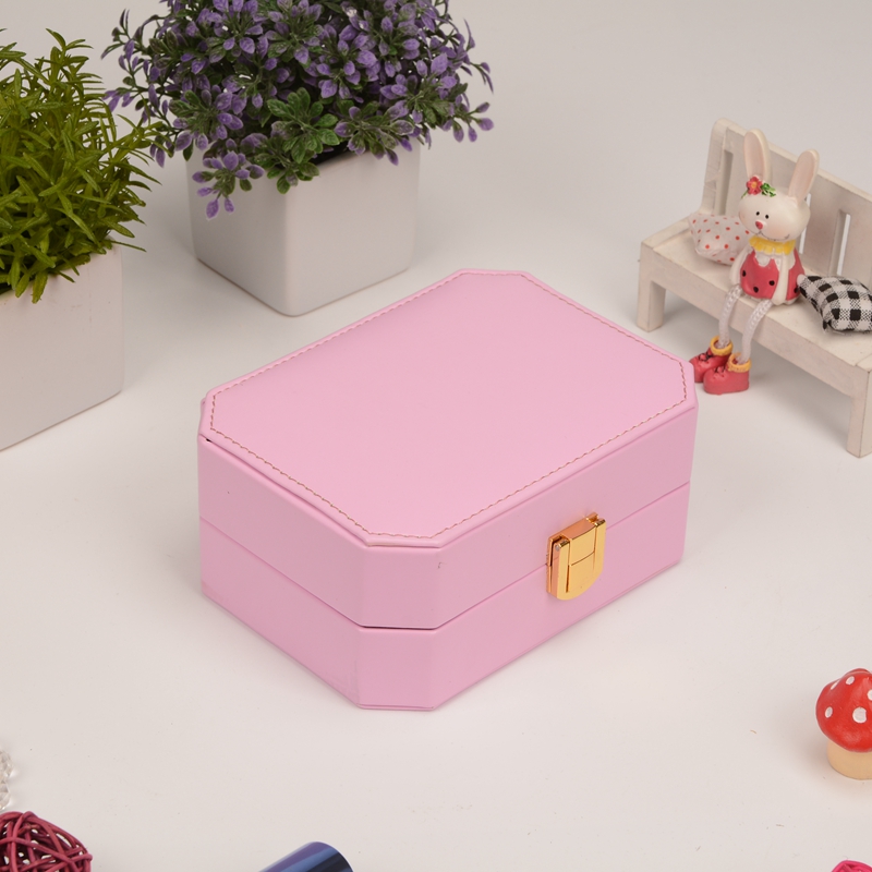 Guan Yu sweet candy color jewelry box mini jewelry box professional custom jewelry box makeup box