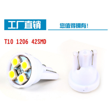 Car LED bulb width indicator light T10 1210 door light Reading light