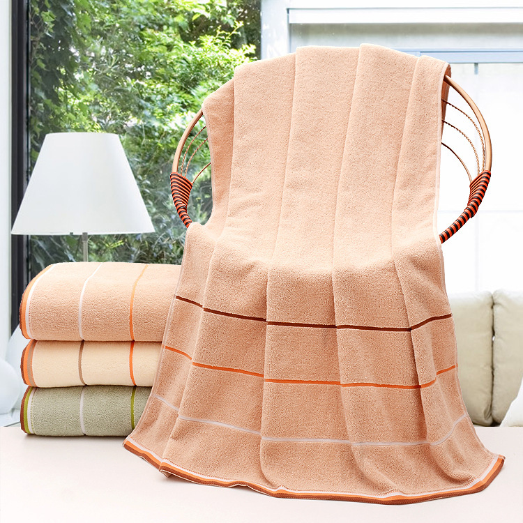 Direct sales of pure cotton bath towels from Yiwu factory, thickened 32-strand adult three-segment bath towels, daily necessities and household bath towels Specification image