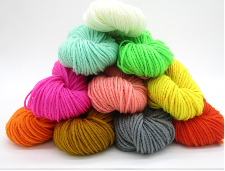 Factory direct sales of wool yarn, acrylic wool yarn, 4-strand 100% acrylic wool yarn, hook shoe yarn