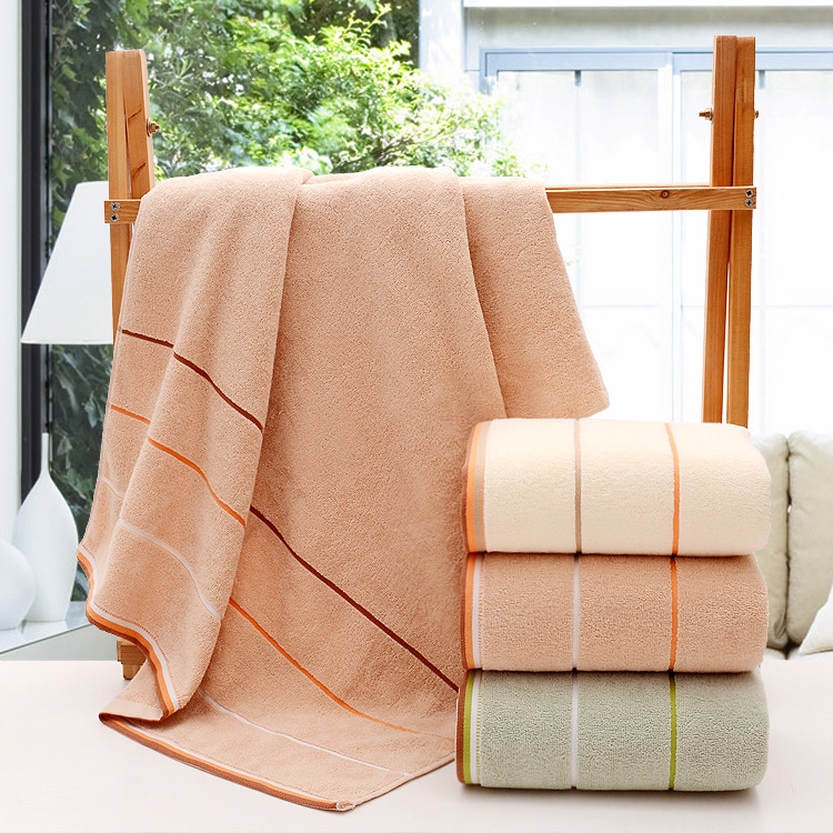 Direct sales of pure cotton bath towels from Yiwu factory, thickened 32-strand adult three-segment bath towels, daily necessities and household bath towels