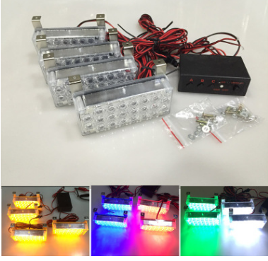 LED car flash led warning light in the net one tow four thumbnail