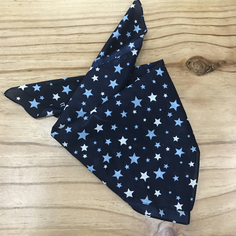 Cotton star bandana outdoor bandana handkerchief sports sweat absorption bandana square 55CM full figure