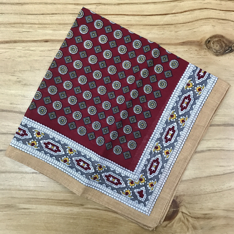 Cotton totem headscarf outdoor cycling sweat-absorbent headscarf 55CM handkerchief square handkerchief small headscarf thumbnail