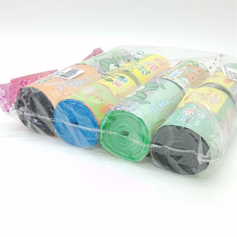 袋装8个垃圾袋 连卷点断式 彩色垃圾袋细节图