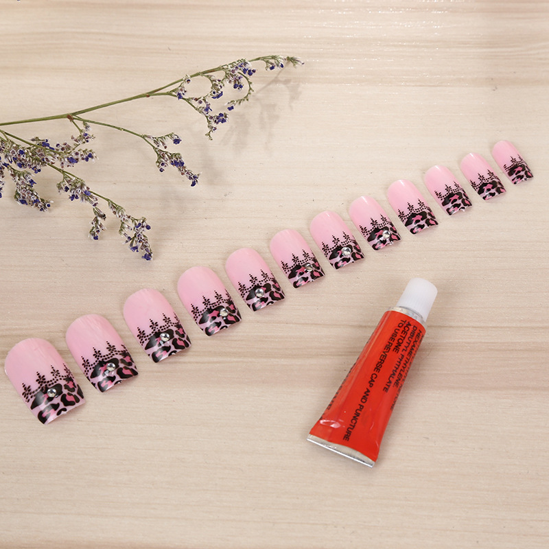 Creative Fashion Print Dot Drill Nail Lady Fake Nail Beauty Special Finger Patch details Picture