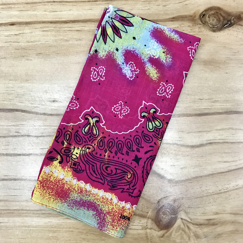 Cotton gradient cashew morphed bandana Outdoor bandana handkerchief sports sweat absorption bandana square 55CM thumbnail