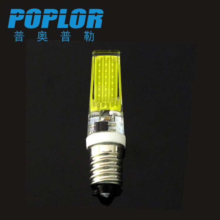 E14 Crystal lamp bulb High voltage 220V LED pin 3W silica gel COB chip