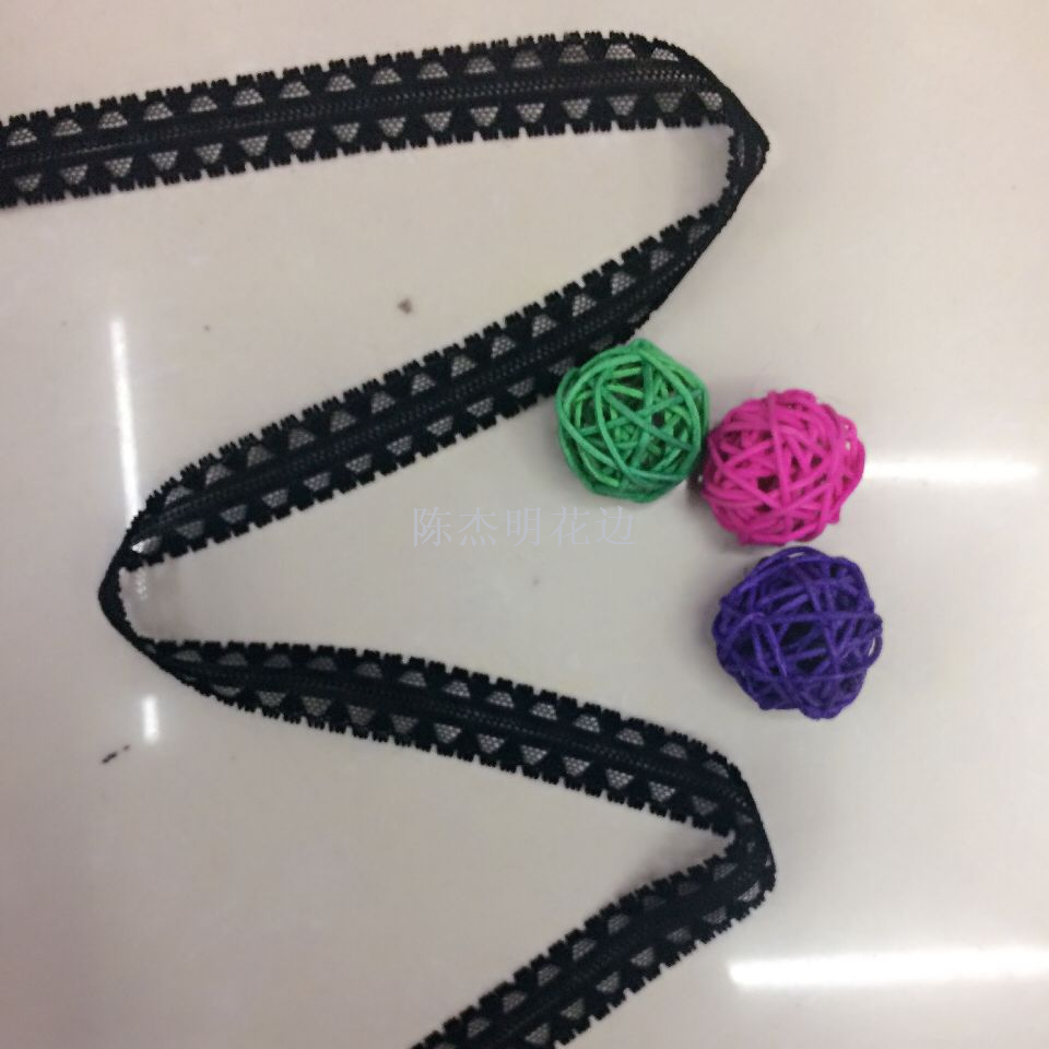 A best-selling lace double-sided nylon lace necklace and earrings without elasticity Specification image