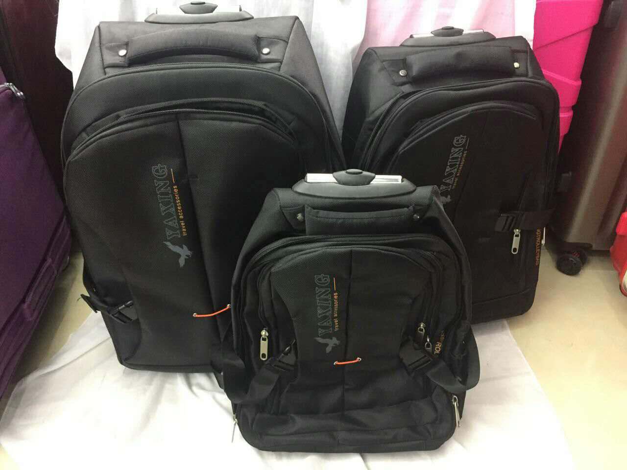 Travel Trolley Case Double Shoulder Double Backpack details Picture