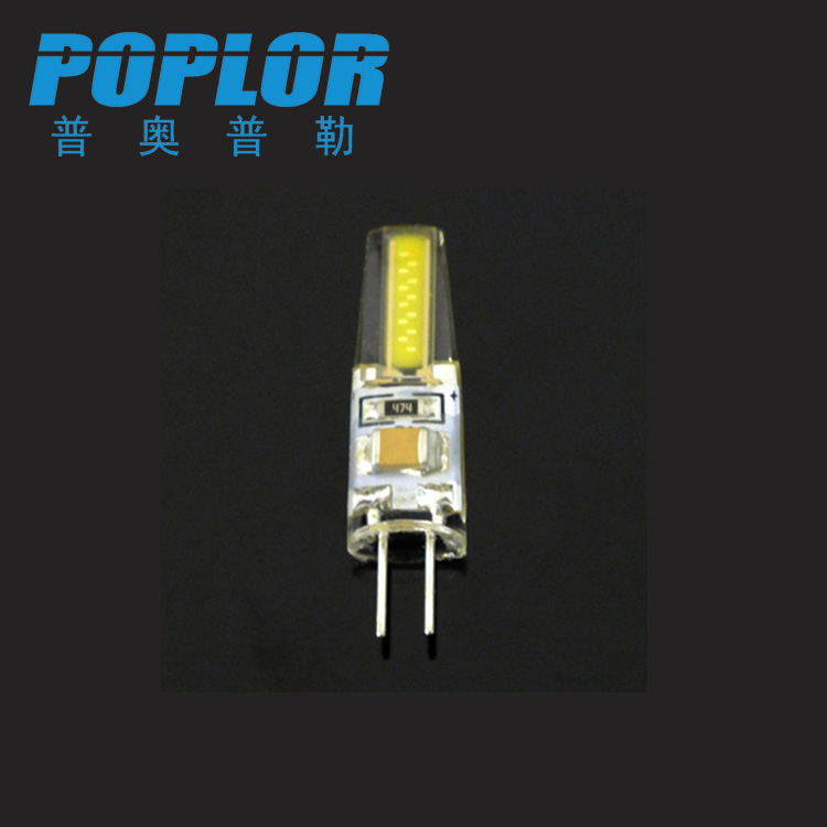 G4 Crystal lamp bulb high voltage 220V LED pin 2W silica gel COB chip