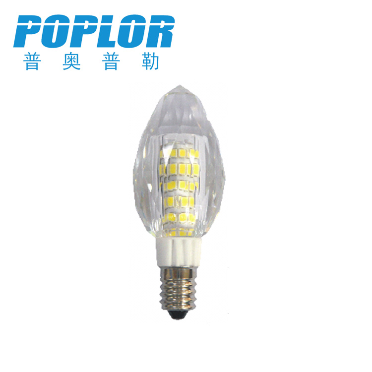 E14 Crystal lamp socket 220V LED socket lamp 7W crystal cover 2835 chip thumbnail