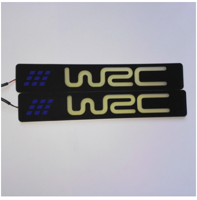 WRC福特改装车标软硅胶可弯led日间行车灯超亮