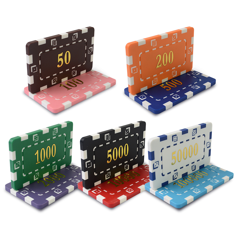 Chip large size digital bronzing chip blank chip chip accessories spot chips Specification drawing