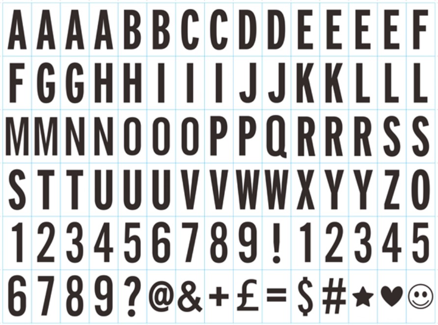 A4-sized led black and white letter illuminated light box DIY puzzle card letter version light box Application Scenario