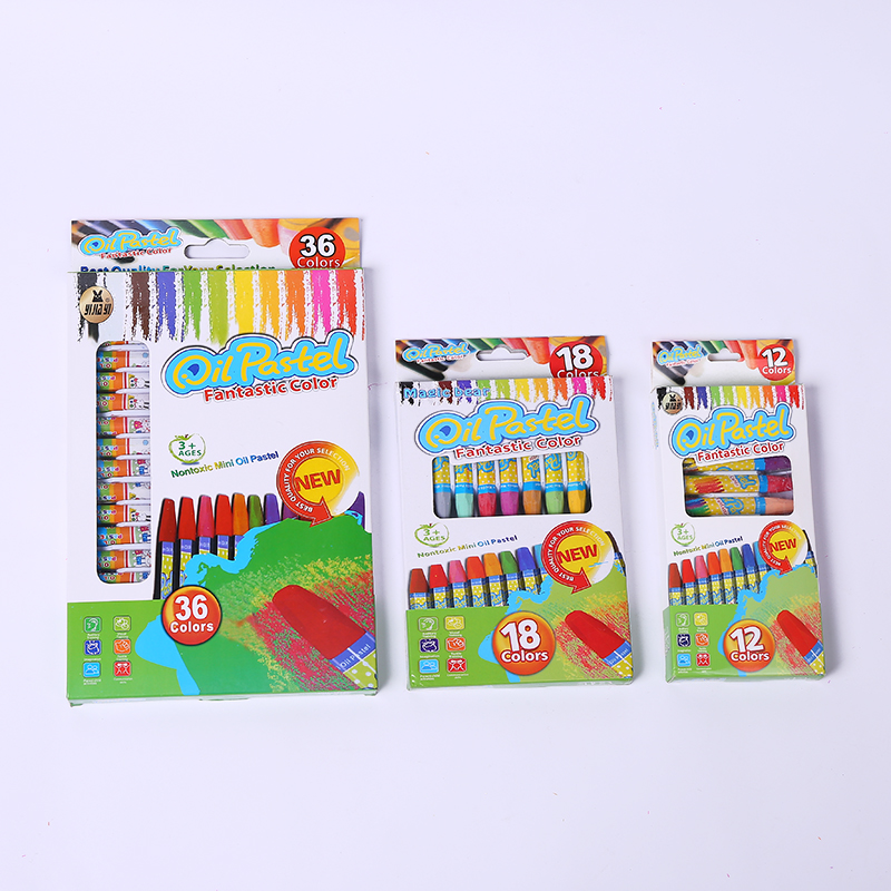 Hot-selling children's Painting crayons Kindergarten washable anti-drop crayons set wholesale (12 colors) thumbnail