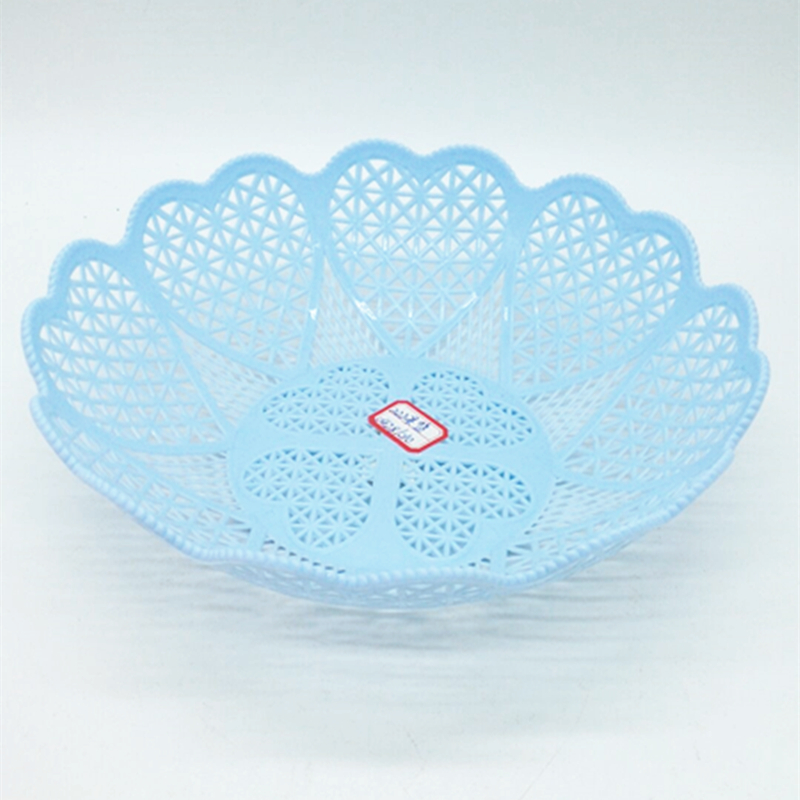 European hollow washing basket fruit basket creative living room plastic dry fruit plate fruit plate