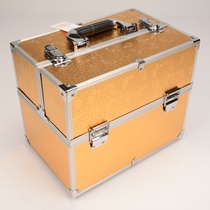 Guanyu high-end aluminum double open cosmetic case portable manicure kit spot sales
