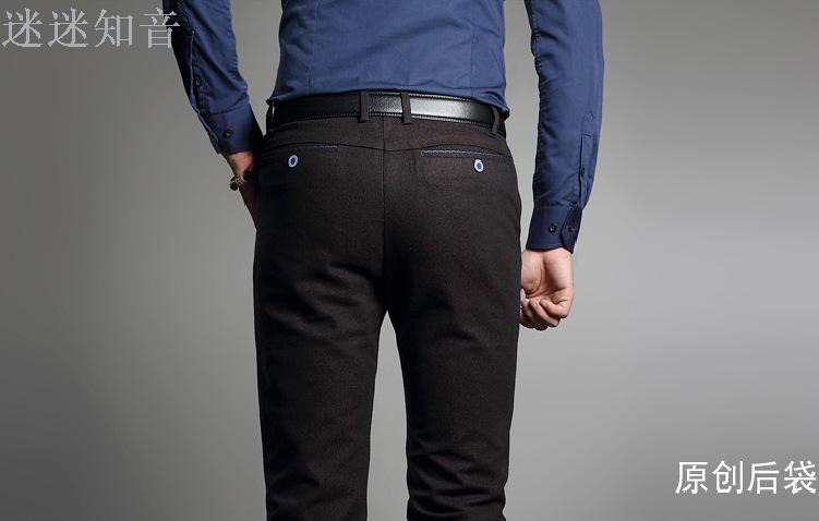Factory direct sales of brushed men's casual pants, straight-leg thickened long pants and business pants Application Scenario