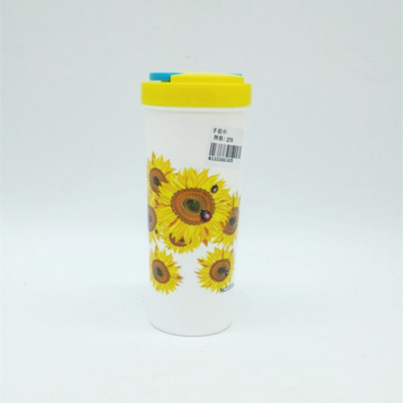 Portable water cups, plastic printed water cups, sports water cups