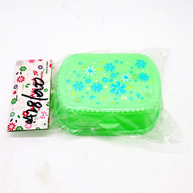 809 soap box with printed pattern, covered and draining soap box