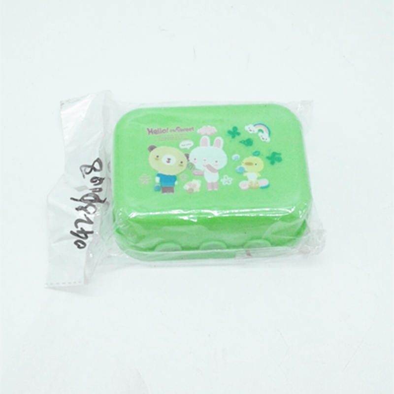 805 Cartoon soap box Cartoon printed soap box with cover drain soap box