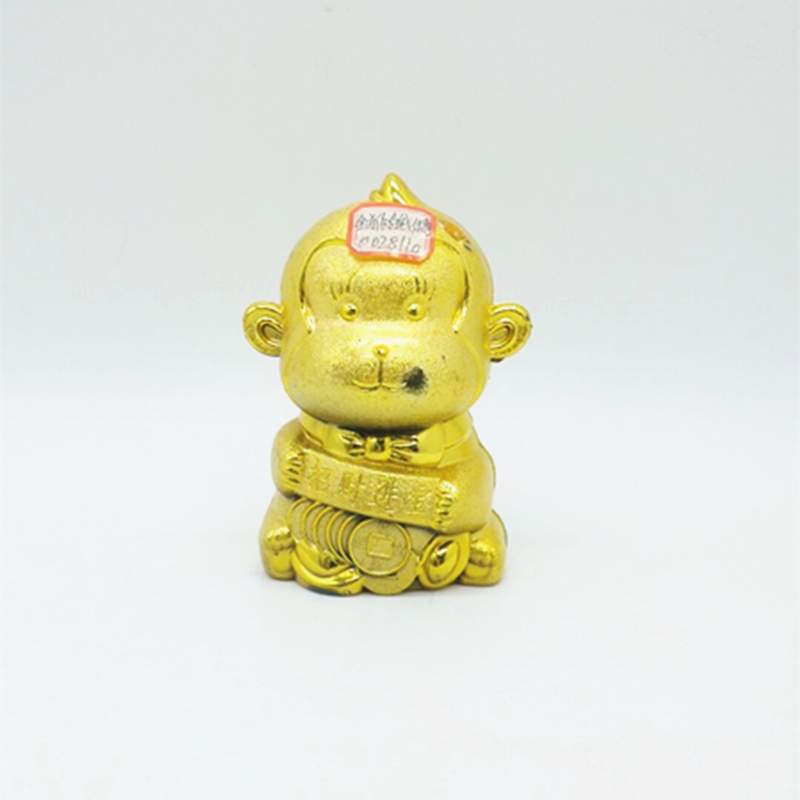 Golden monkey piggy bank Plastic piggy bank Creative cute gift piggy bank
