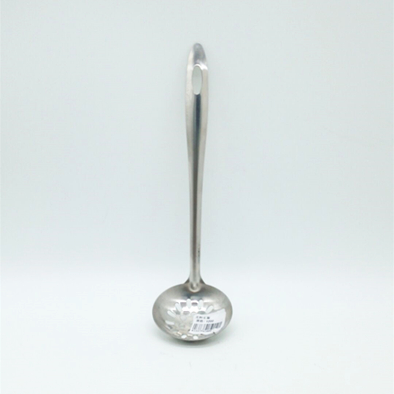 Smooth handle slotted spoon Stainless steel slotted spoon Long handle filter screen slotted spoon filter screen