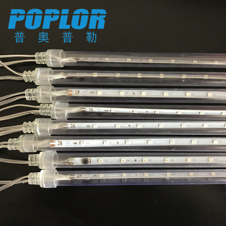 LED流星灯双面 50cm树木装饰灯七彩流星雨灯管节日灯防水产品图