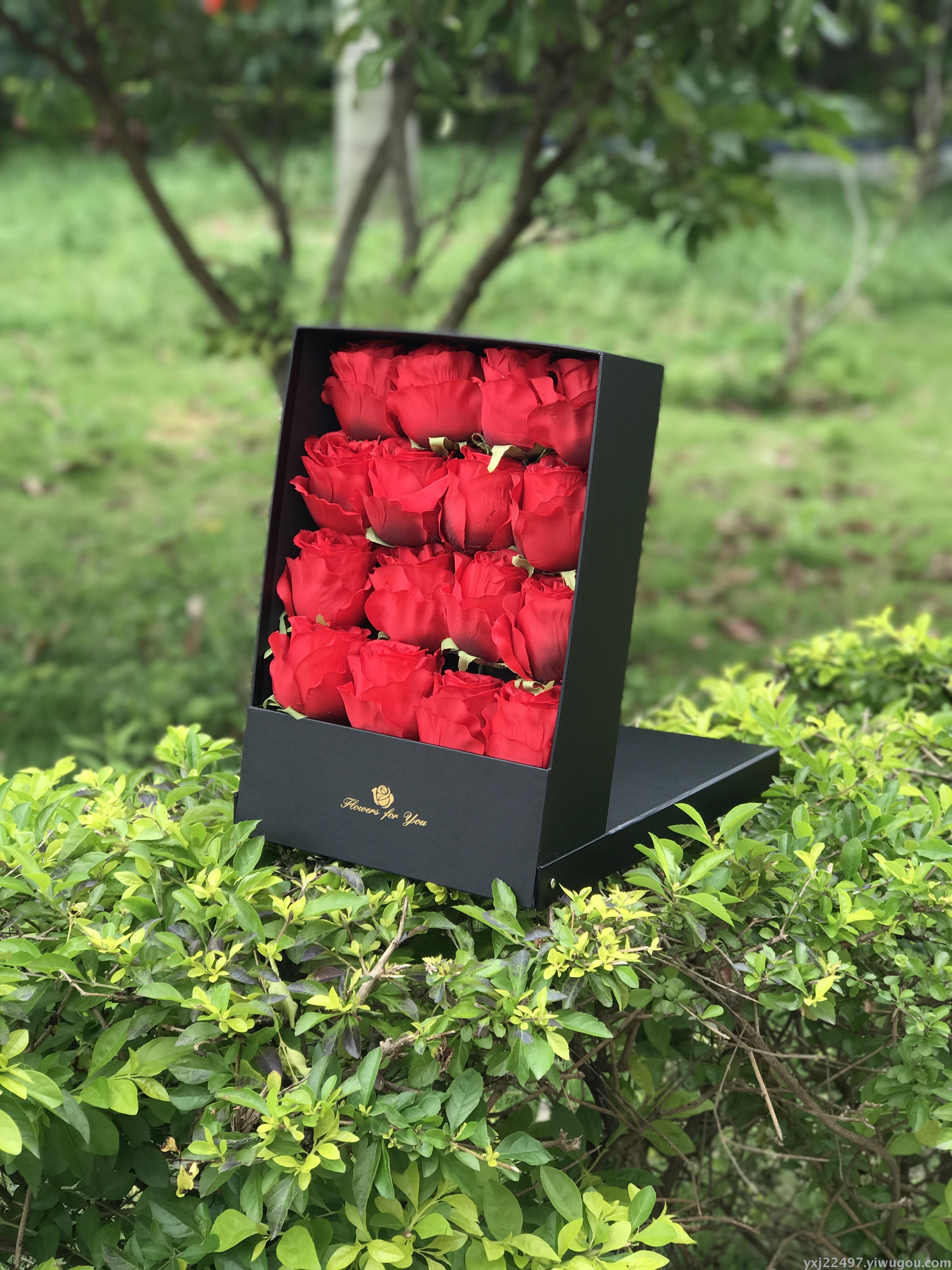 2017新款现货鲜花盒情人节搭配花盒 纯色百搭复古礼品盒