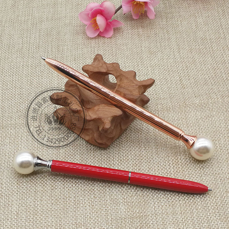 2017 New, Unique and Special metal Ballpoint pens in stock wholesale, high-end large pearl pens, Queen's Scepter pens Specification image