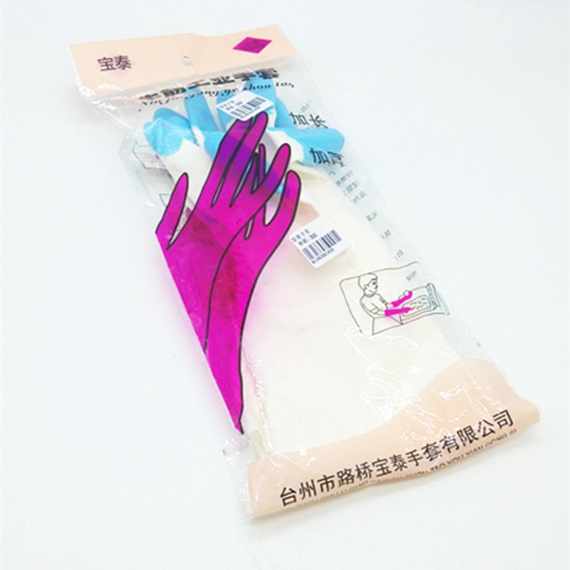Baotai beef tendon industrial gloves Household cleaning hand gloves extended thick gloves
