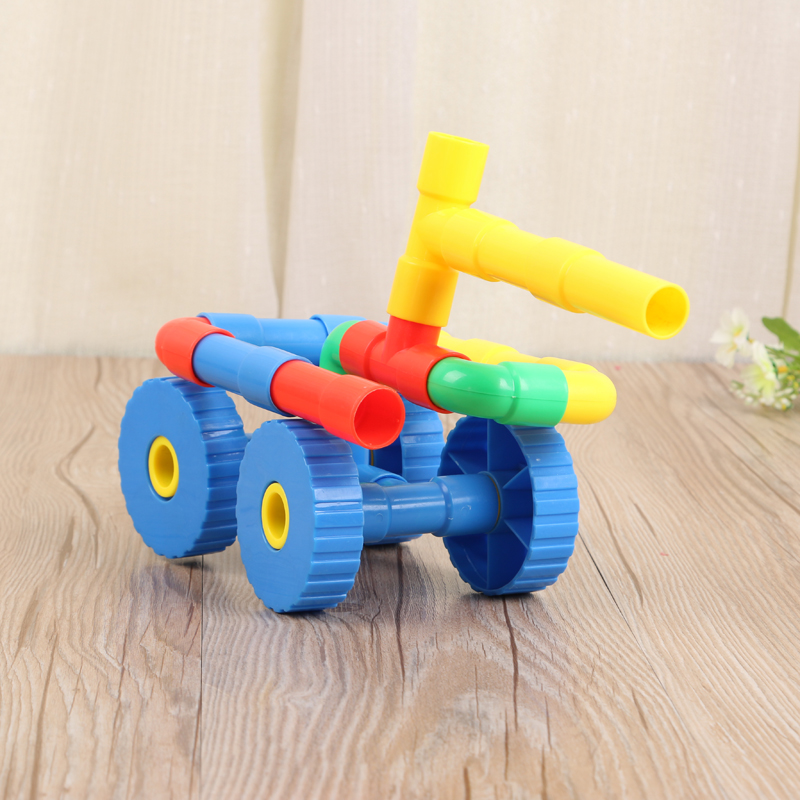 2017新款儿童益智玩具积木玩具塑料拼擦积木细节图