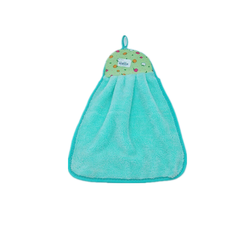 Cat head towel thickened soft hanging hand towel Cute cartoon towel