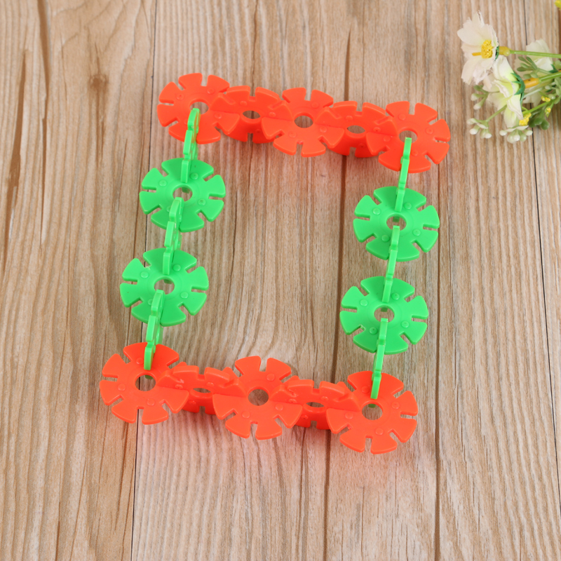 儿童益智玩具积木玩具塑料雪花片拼擦积木细节图