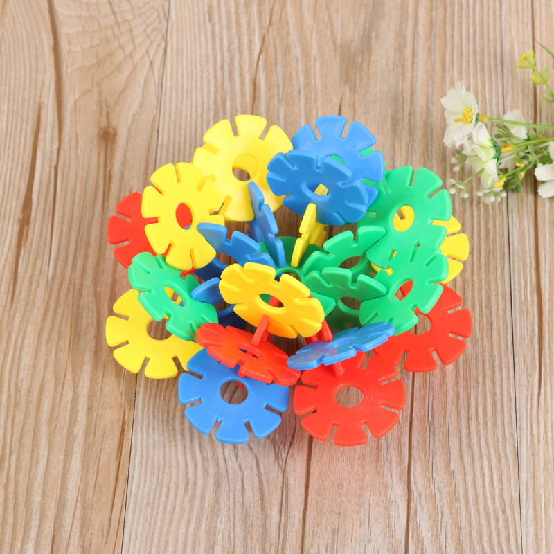 儿童益智玩具积木玩具塑料雪花片拼擦积木