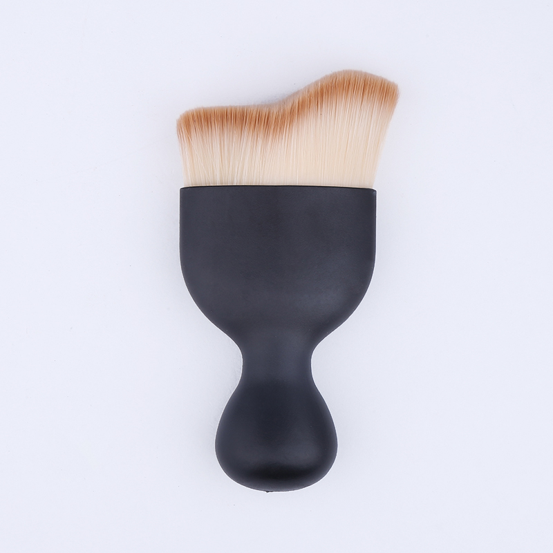 New high-heeled shoe face brush with matte black handle, imported nylon bristle makeup brush, wholesale factory direct sales Application Scenario