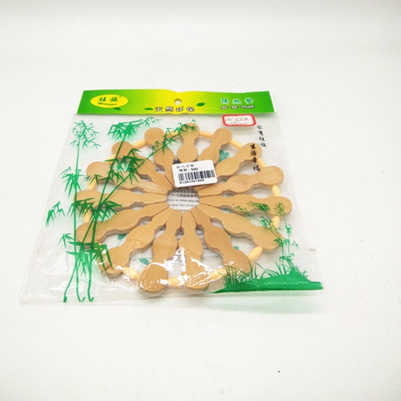 好八字竹垫 菜垫桌垫碗垫杯垫 隔热防烫餐桌垫