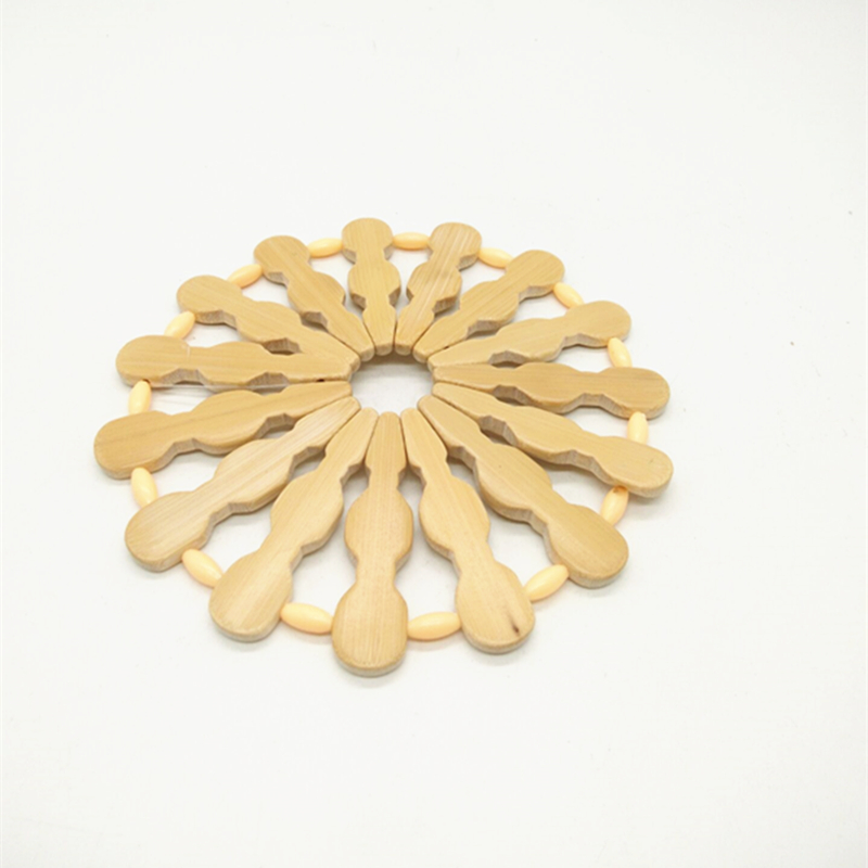 好八字竹垫 菜垫桌垫碗垫杯垫 隔热防烫餐桌垫产品图