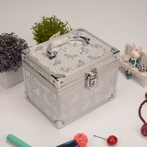 Guanyu top - grade aluminum portable makeup case creative son mother three - piece storage box welcome custom - made
